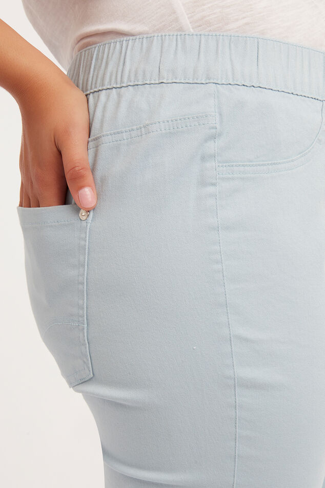 Jean jegging court image number 4