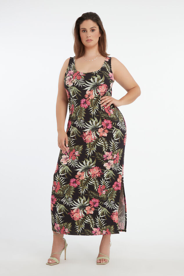 Robe maxi avec fente image number 0