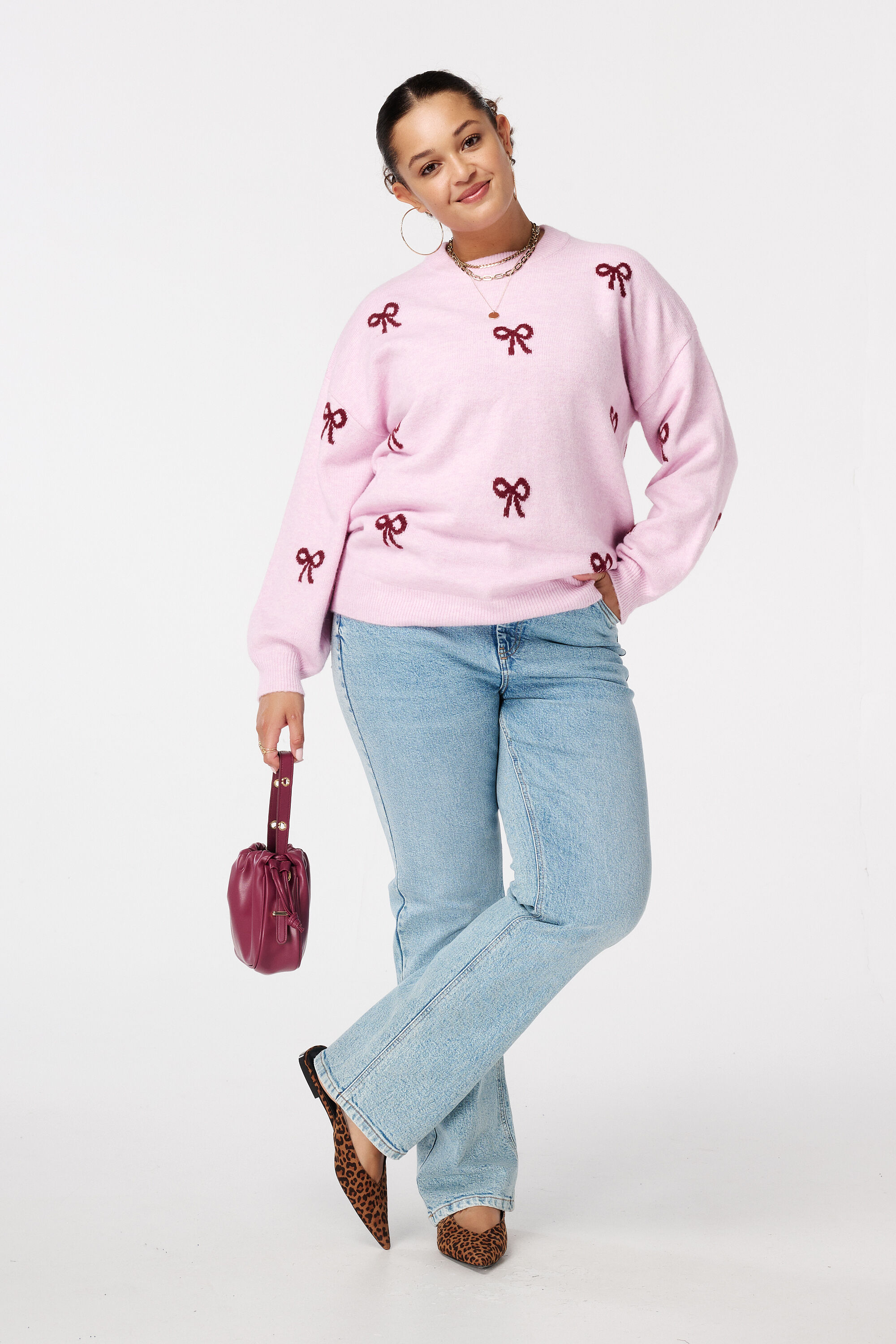 Pull avec imprim&eacute; n&oelig;uds image number 5