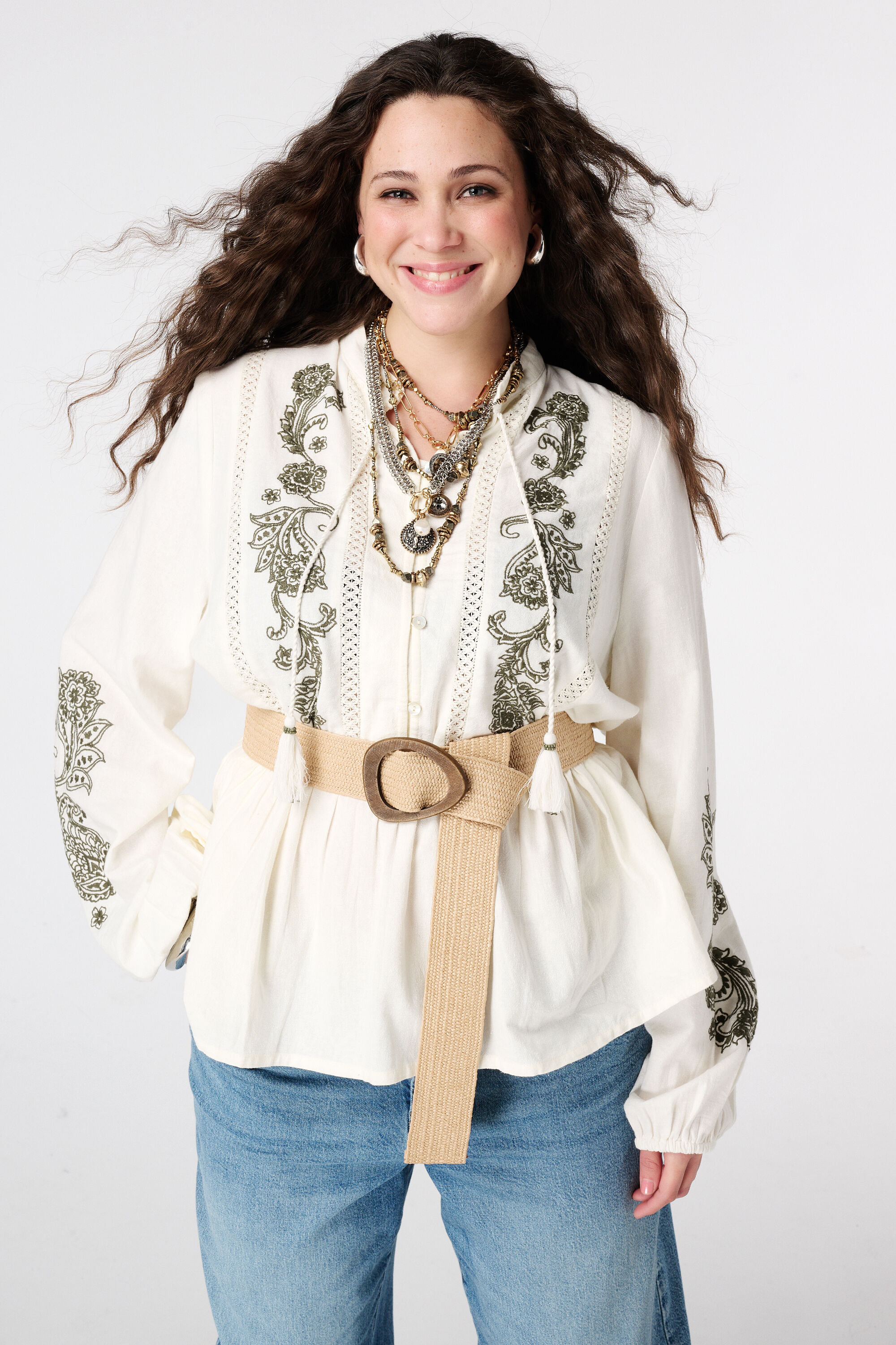 Ceinture taille avec boucle en bois image number 0