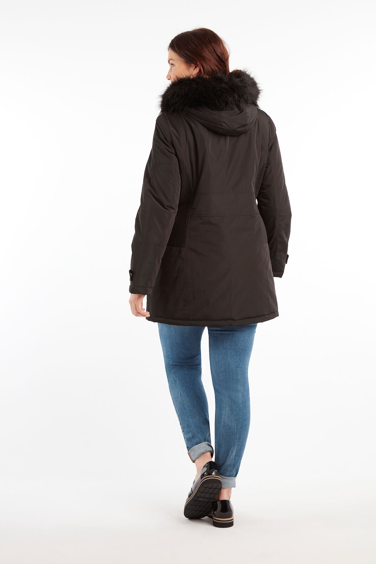 Parka avec col en fausse fourrure image number 4