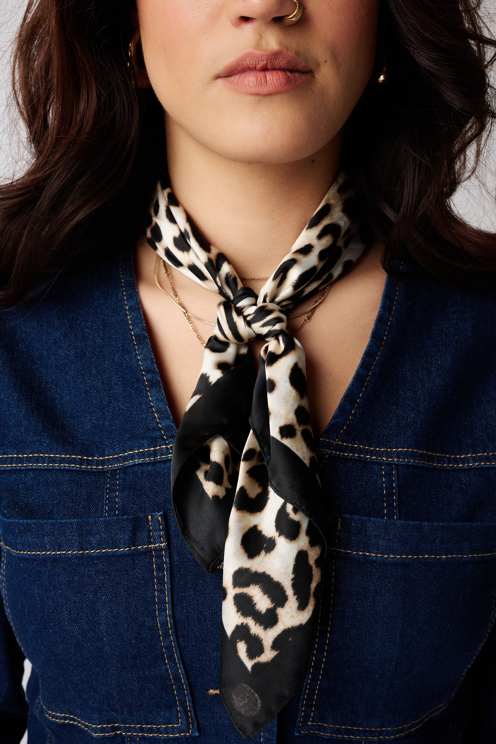 Foulard bandana &agrave; imprim&eacute; animalier image number 2