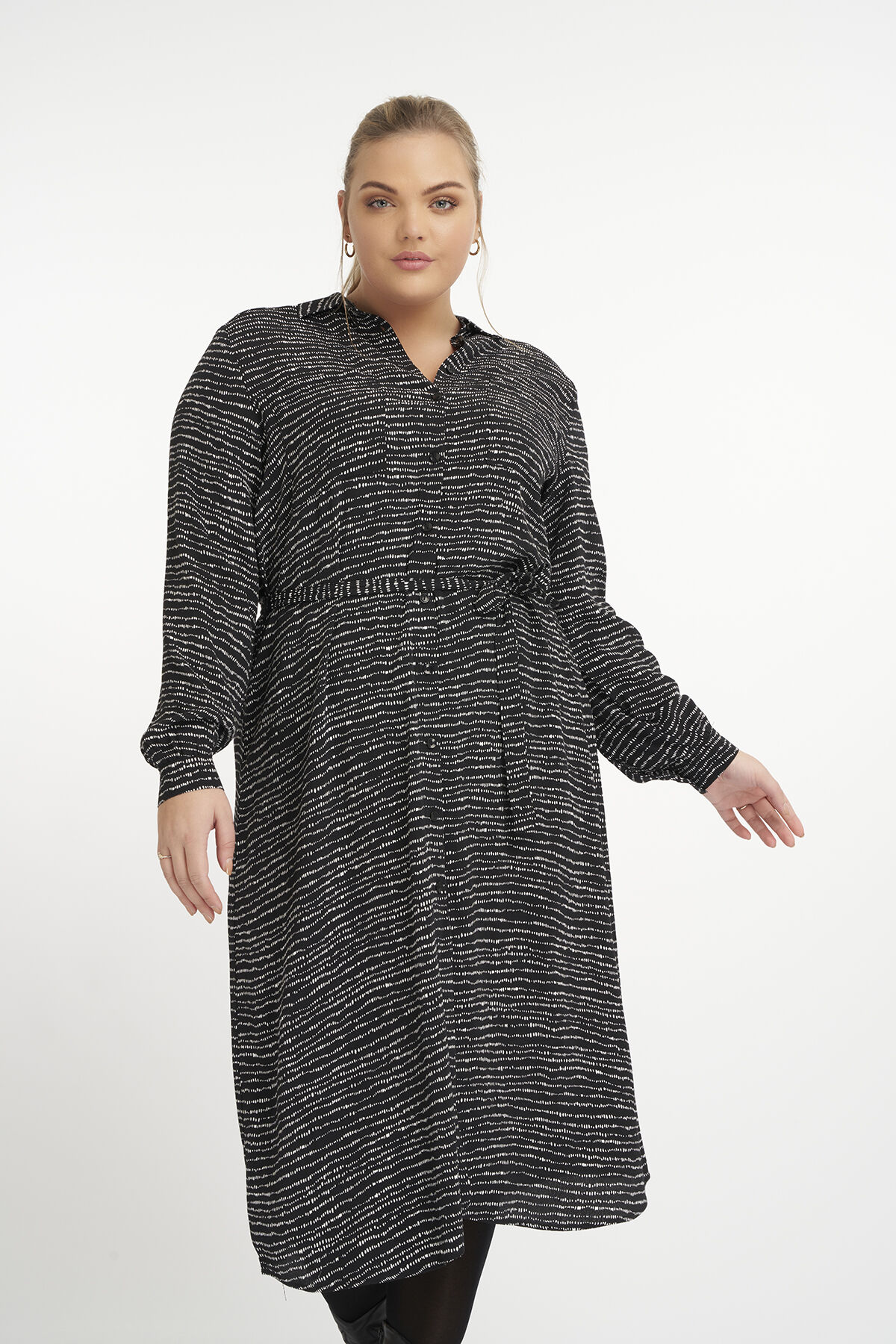 Robe mi-longue &agrave; imprim&eacute; image number 5