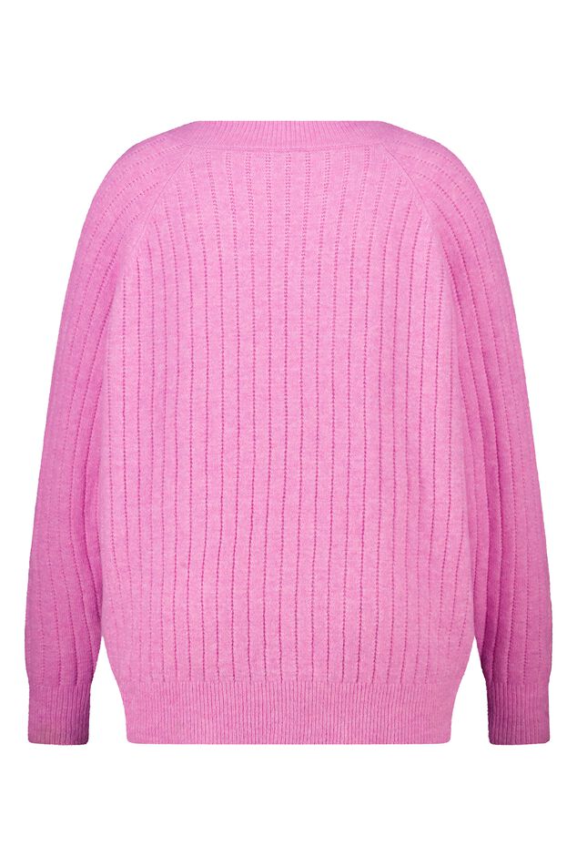 Pull finement tricoté avec motif image number 2