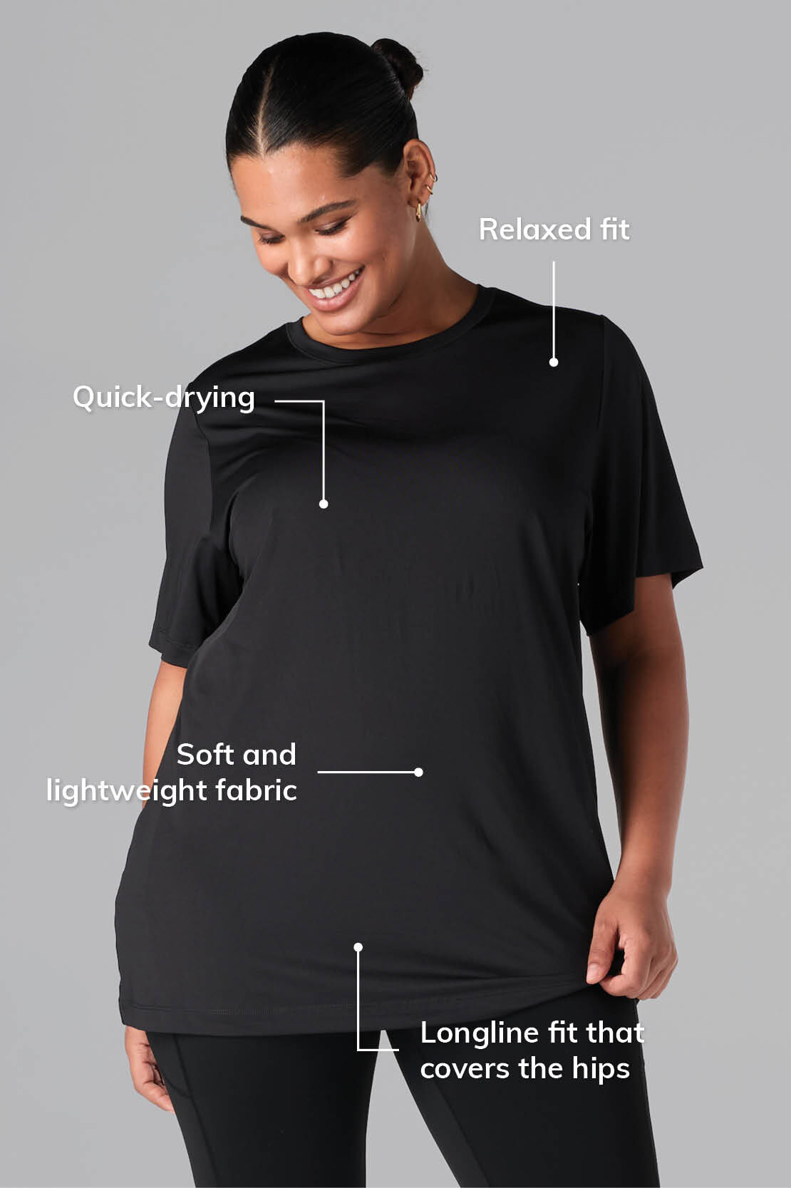 T shirt de sport long image number 3