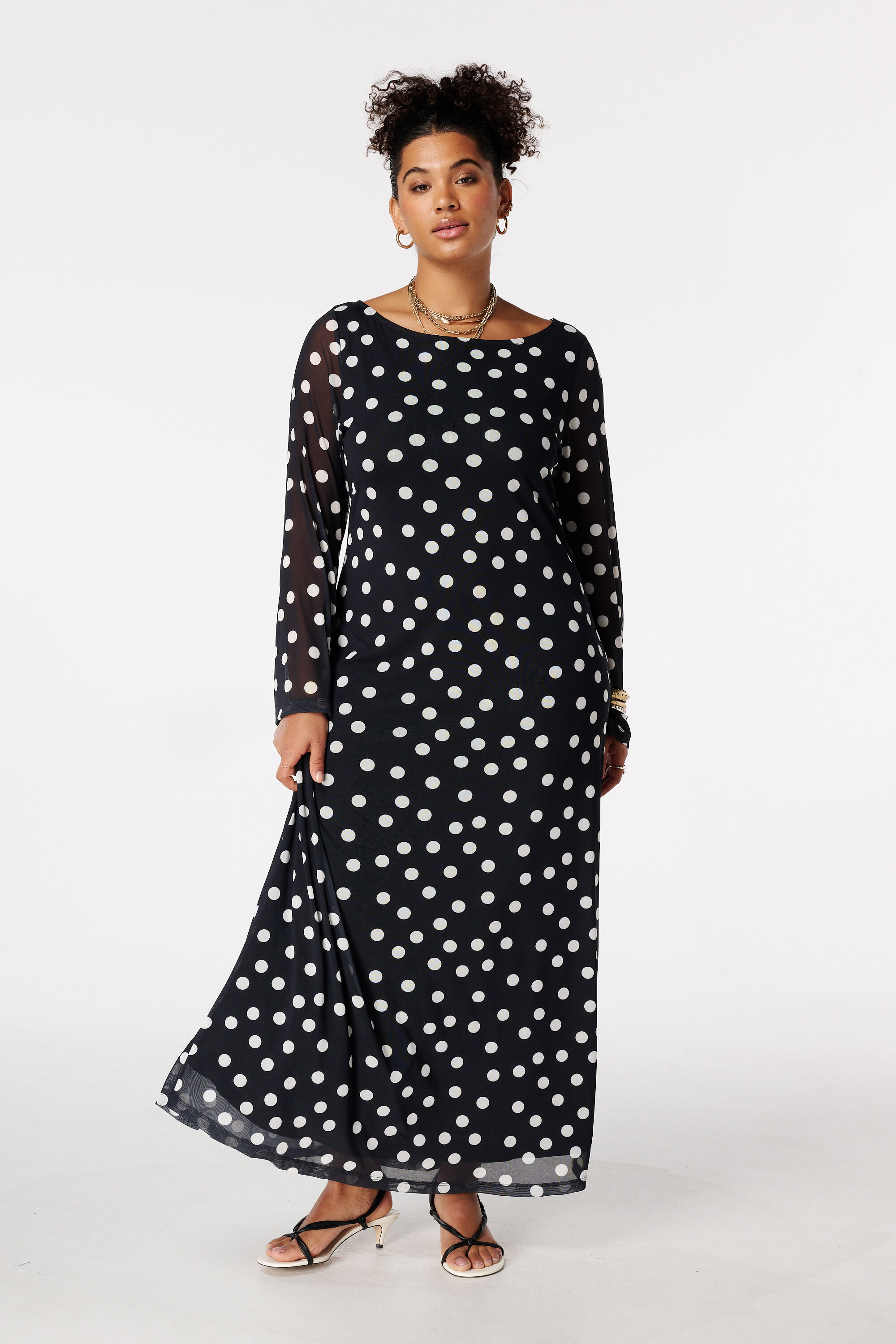 Robe maxi en mesh image number 0