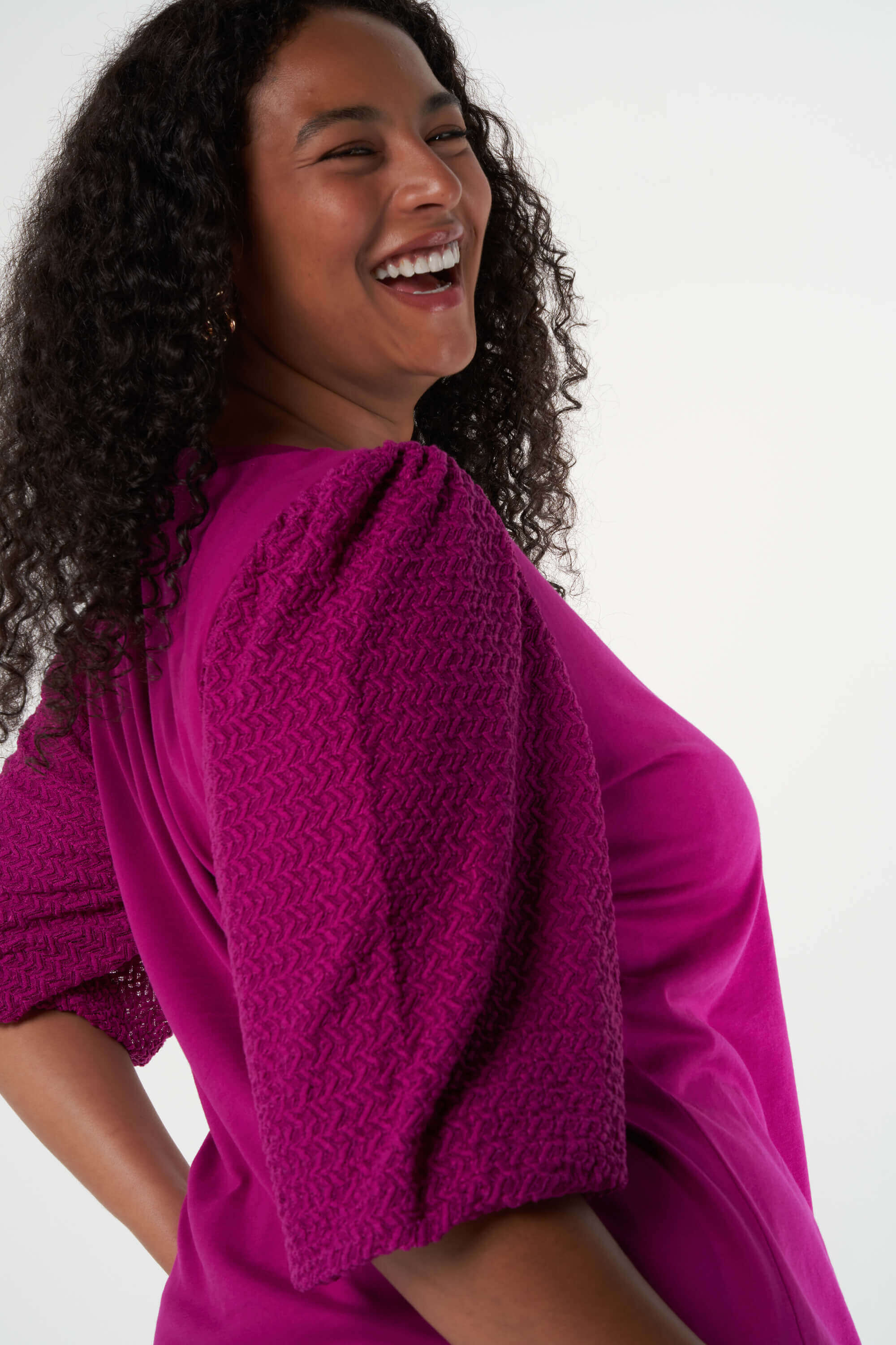 Haut avec manches textur&eacute;es image number 0