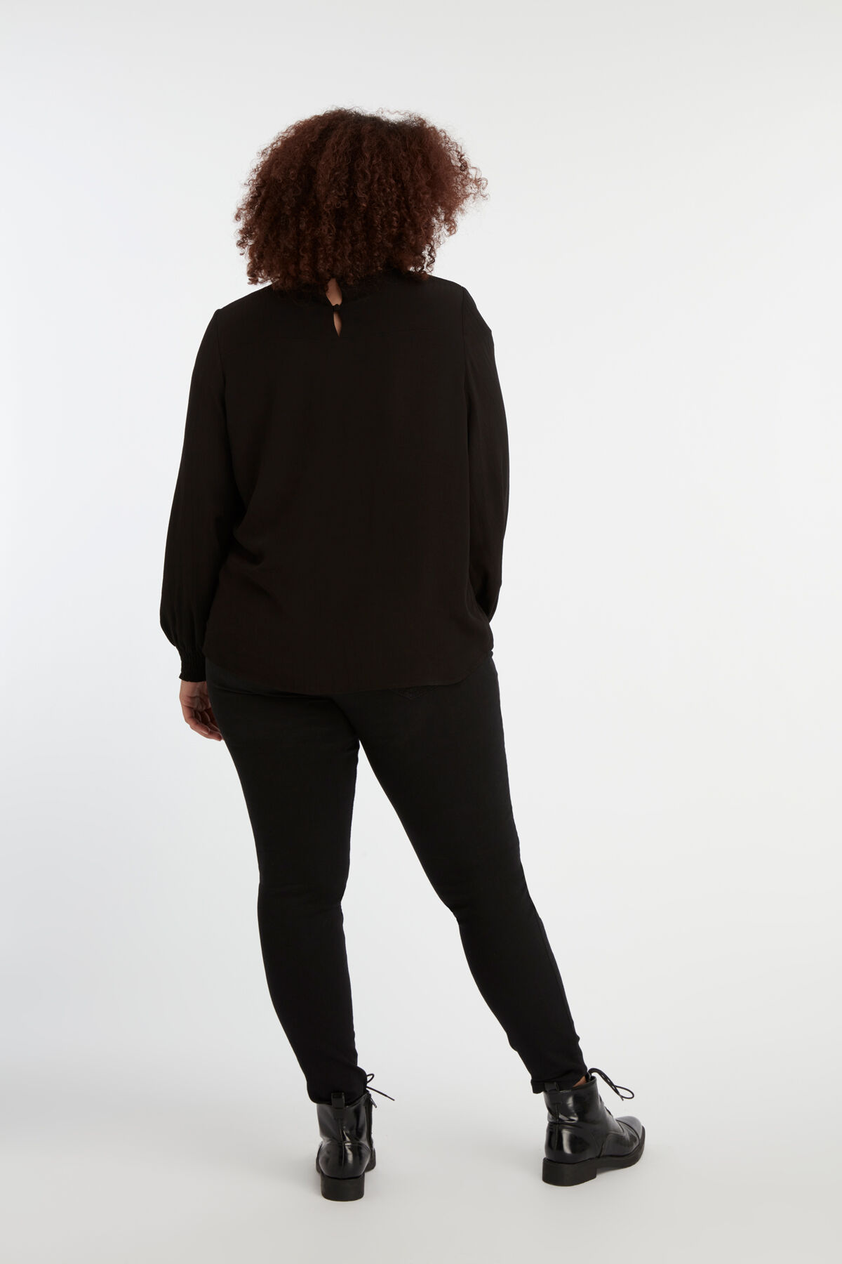 Chemisier &agrave; col en dentelle image number 3