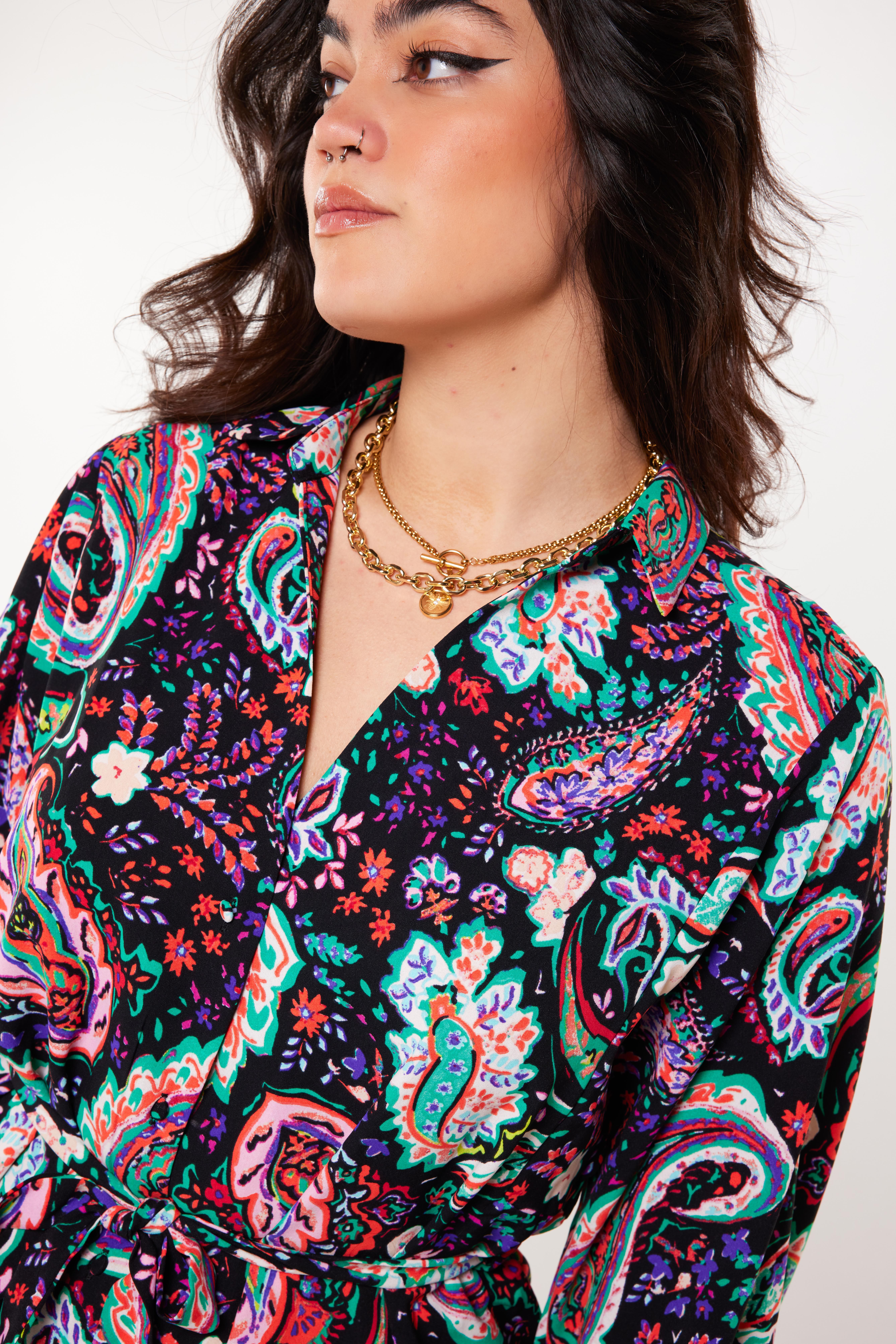 Robe chemise &agrave; imprim&eacute; image number 5