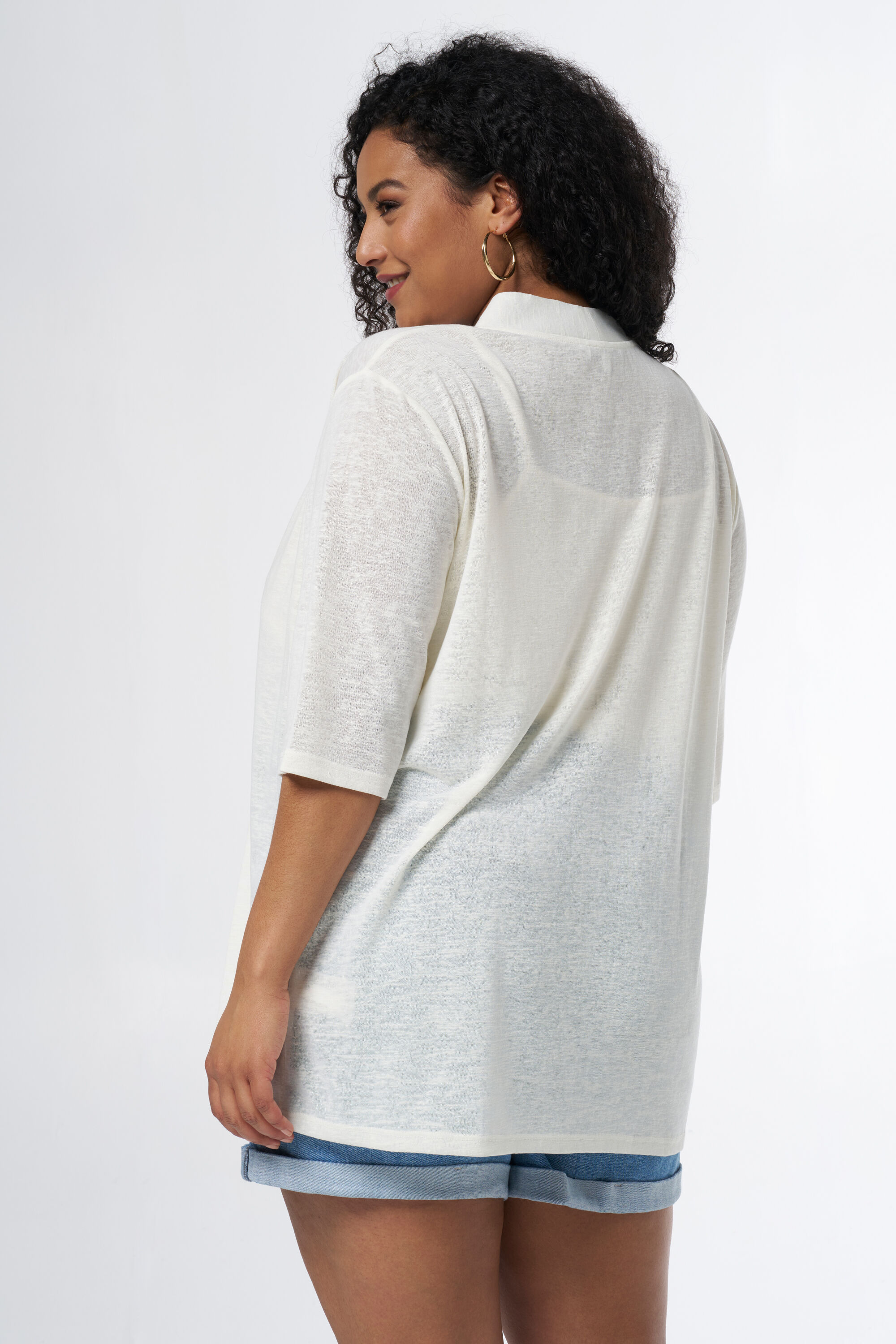 Cardigan &agrave; manches trois-quarts image number 3