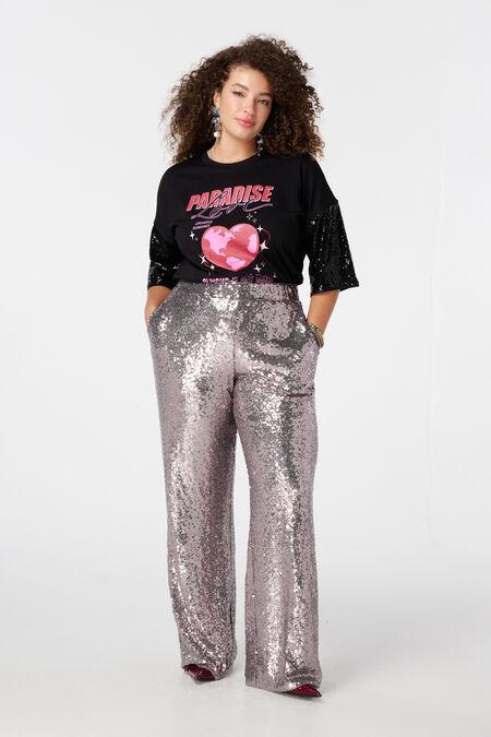 Pantalon large à paillettes Pantalon large à paillettes