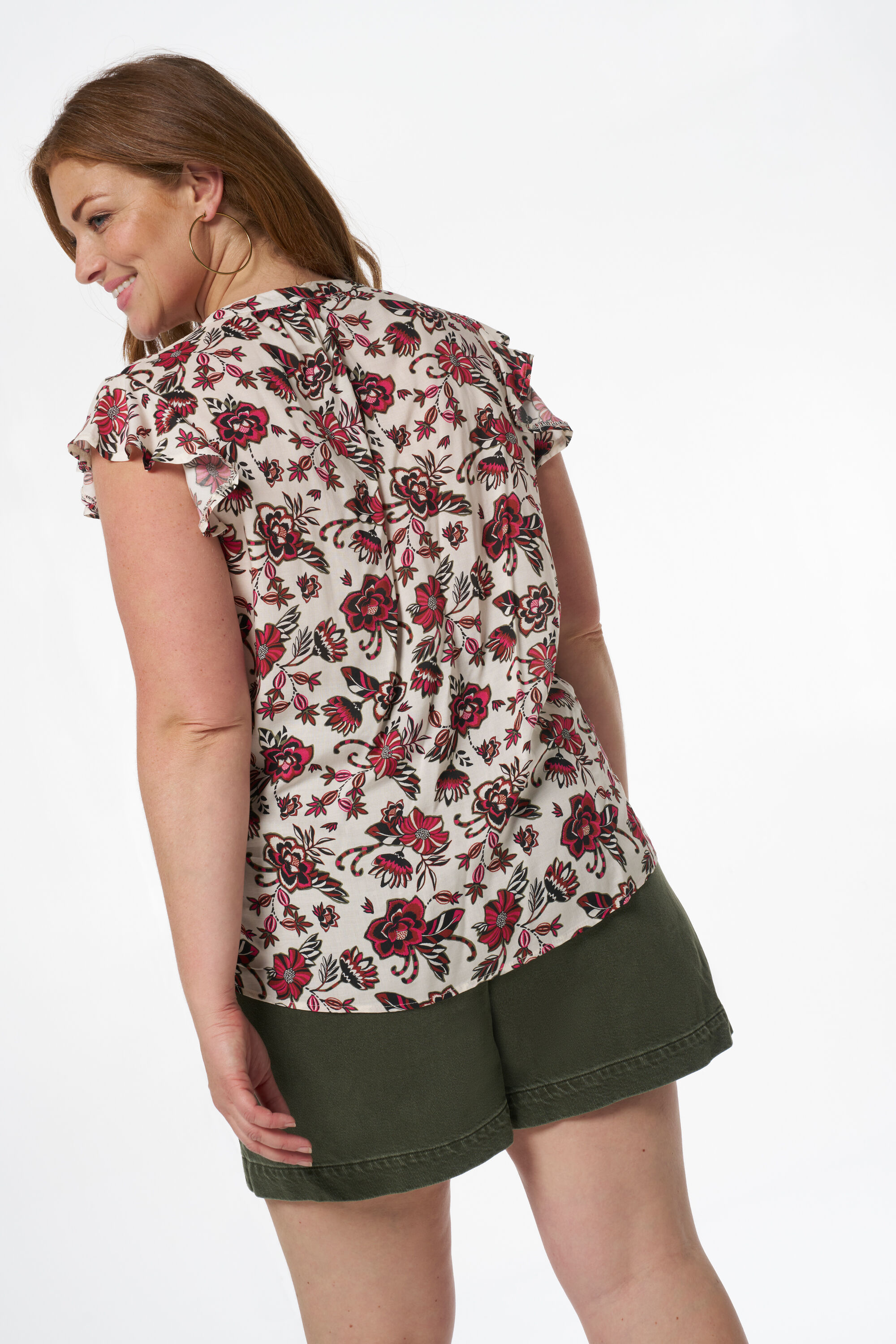 Chemisier &agrave; manches volant&eacute;es image number 3