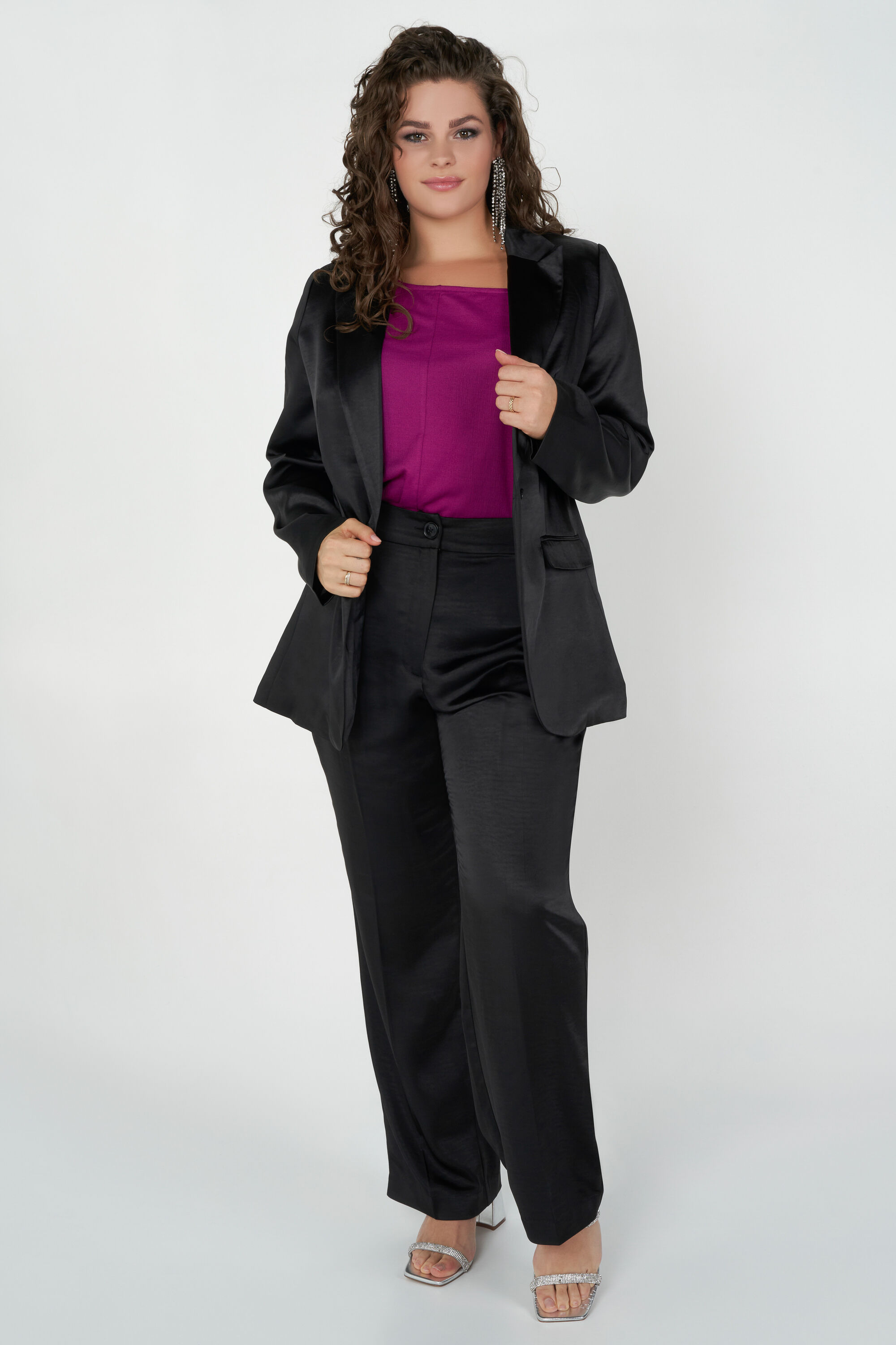 Blazer en satin image number 5