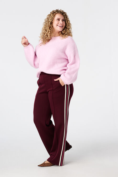 pantalon large avec passepoil sur le côté pantalon large avec passepoil sur le côté