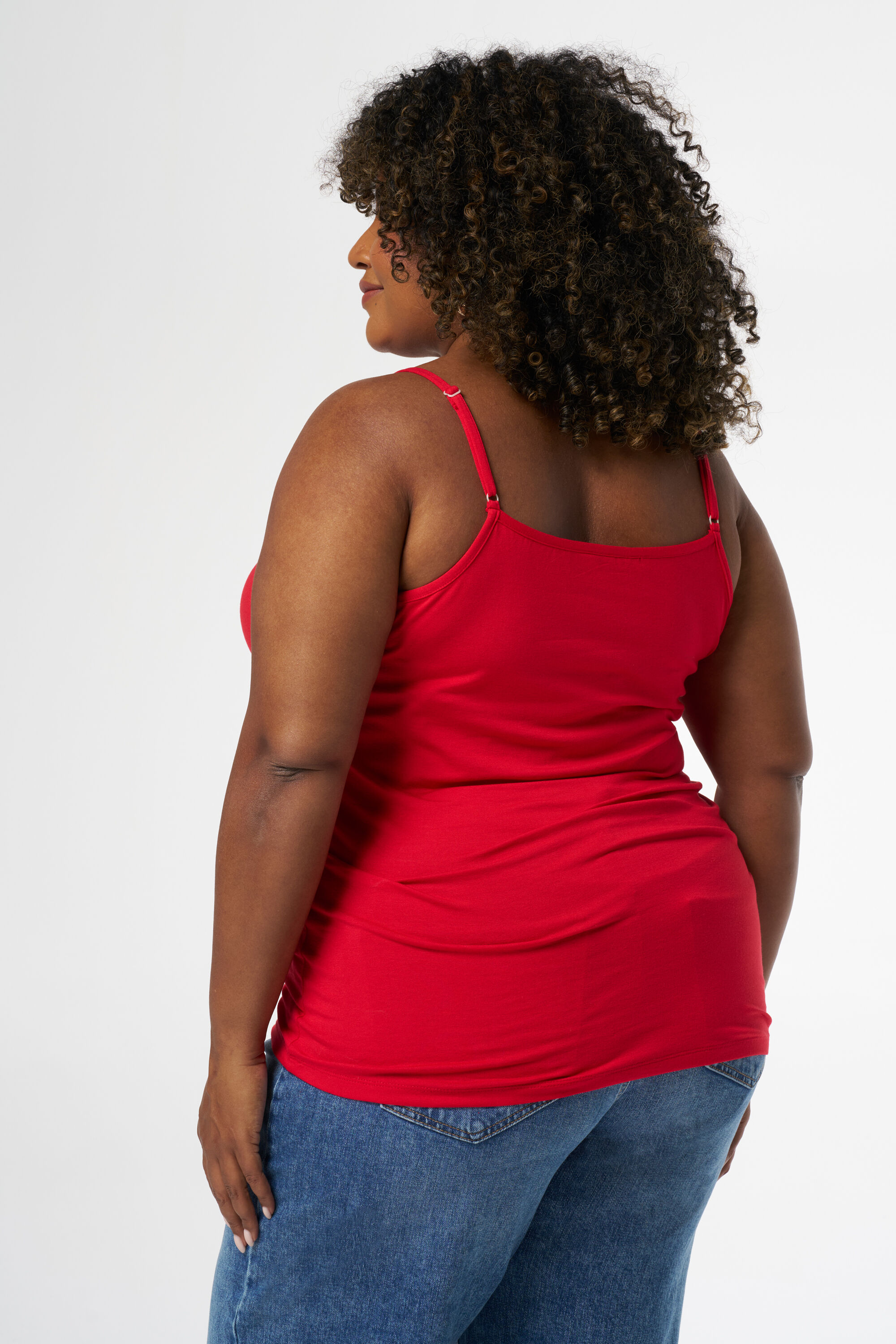 Haut en coton &agrave; bretelles spaghetti image number 3