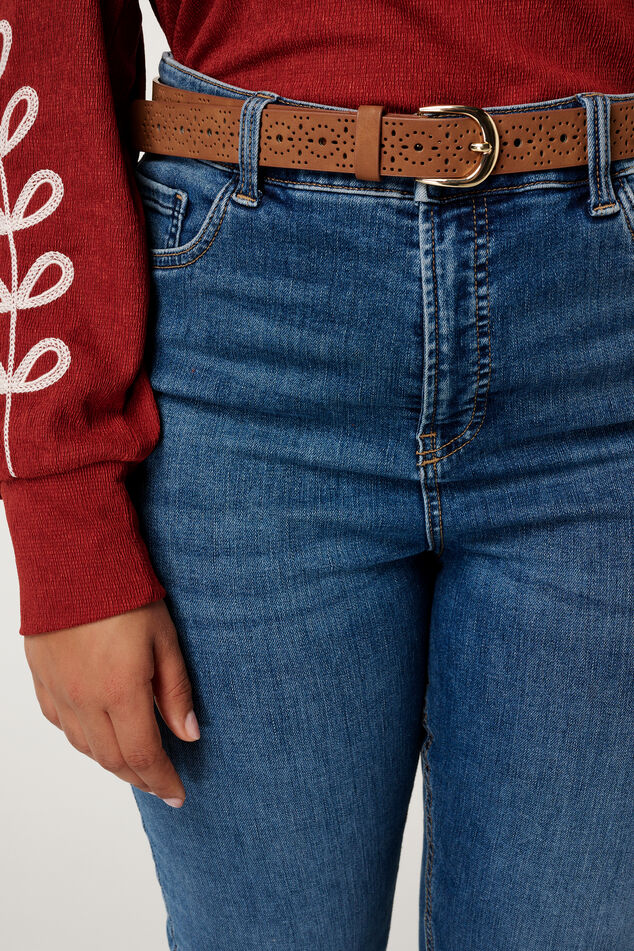 Ceinture avec motifs perforés image number 3