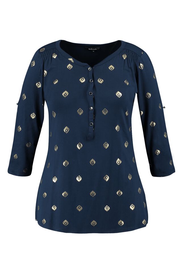 Haut à imprimé de feuilles  image number 1