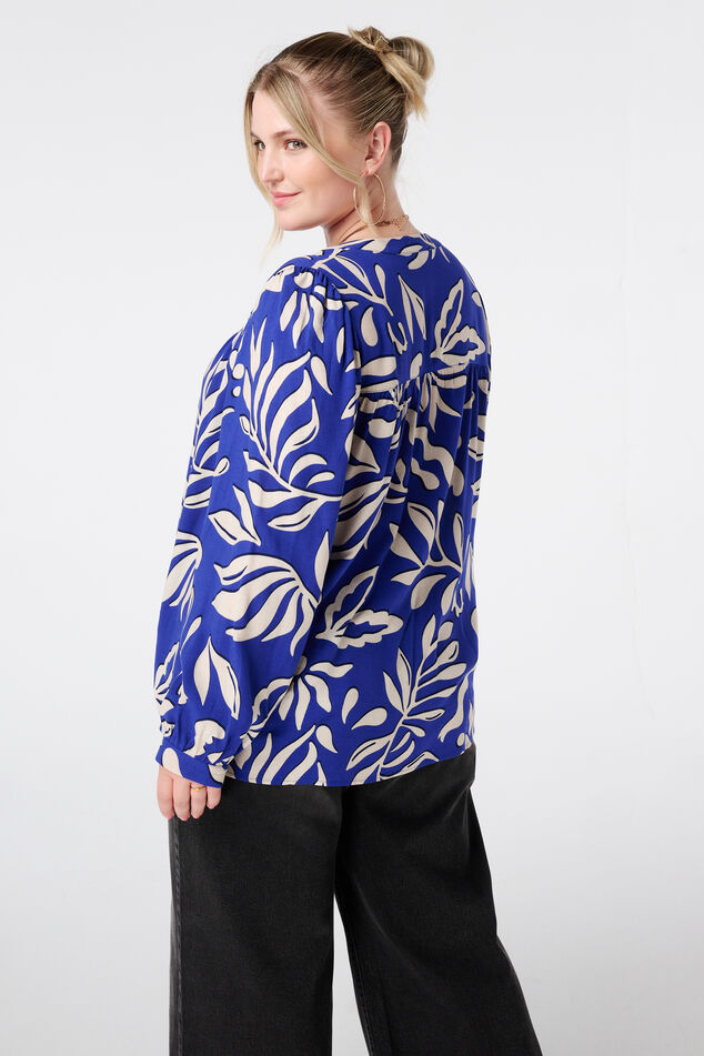 Blouse imprimée avec bobines image number 3