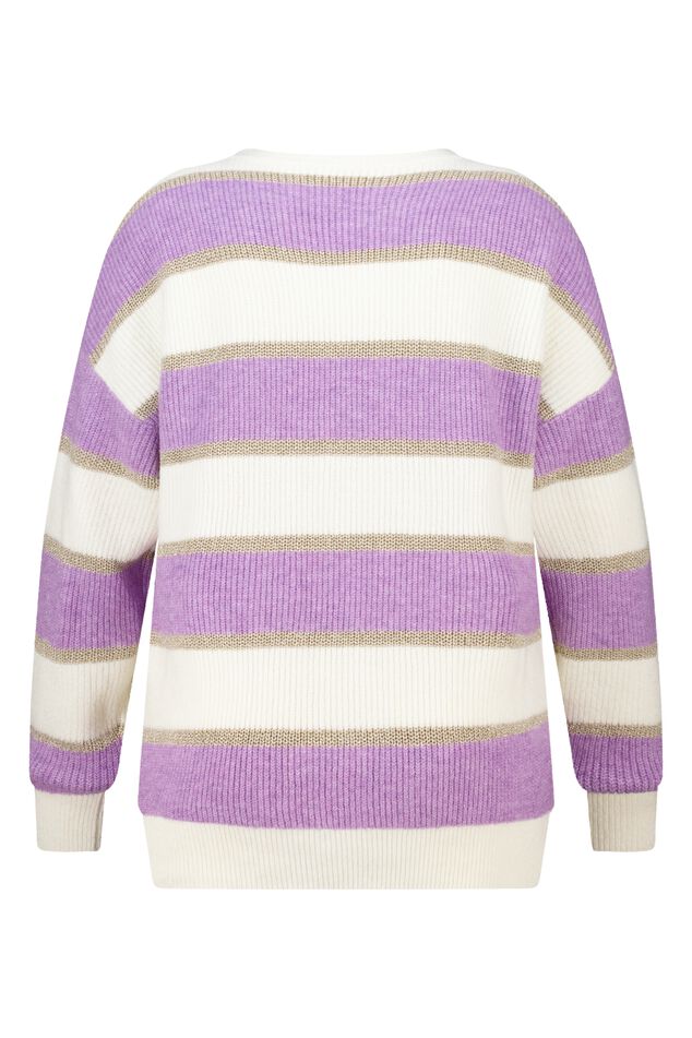 Pull rayé avec lurex image number 2