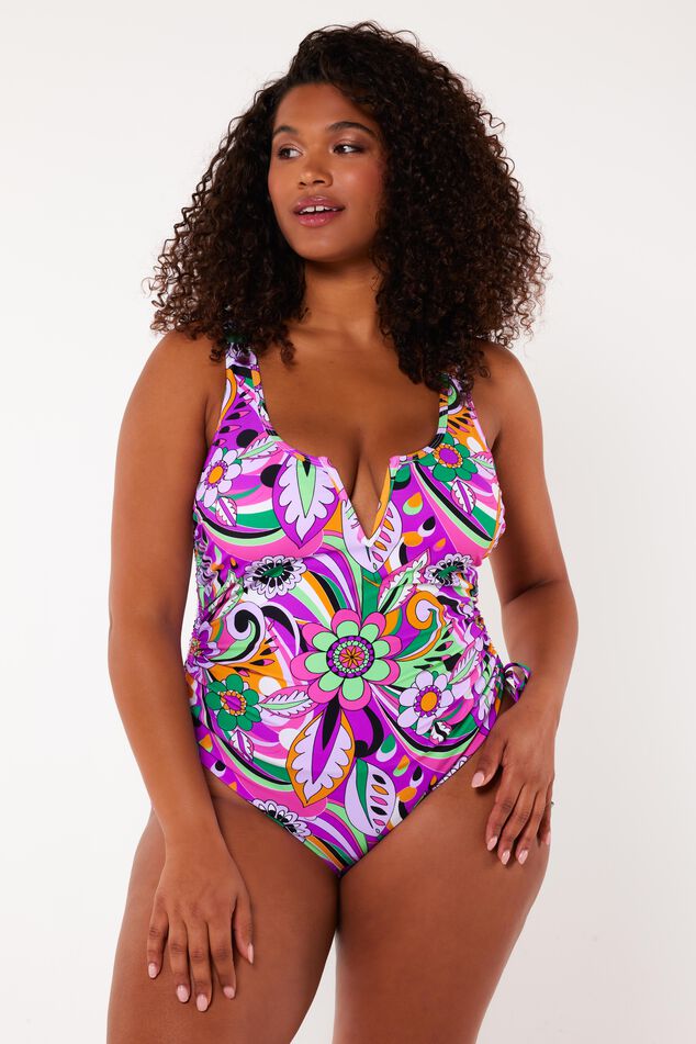 Maillot de bain avec détail en forme de V image number 7