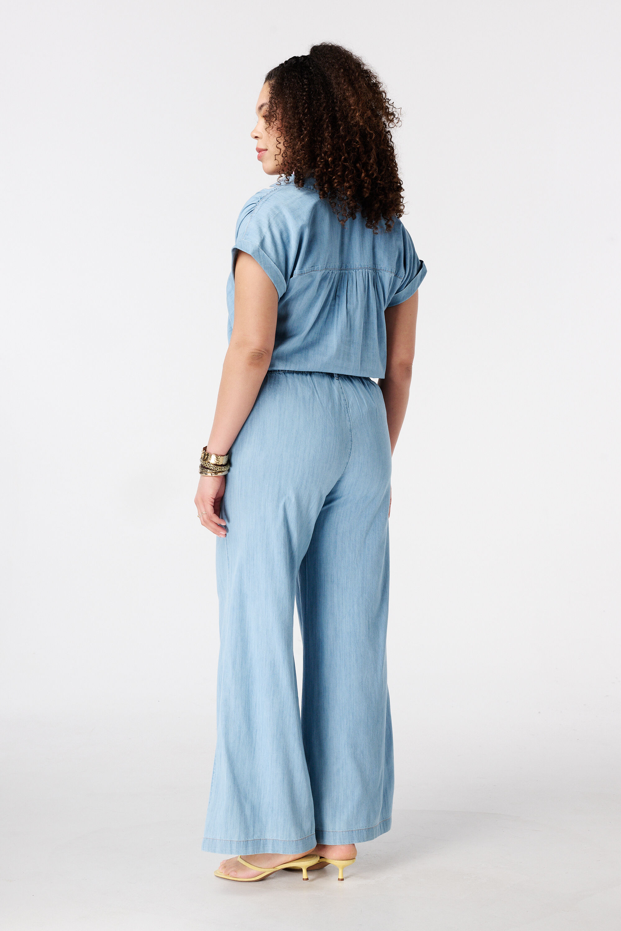 Pantalon wide leg en denim image number 3