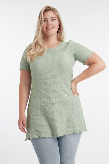 Tunique extensible unie