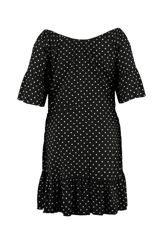 Robe imprimée à épaules dénudées image number 2