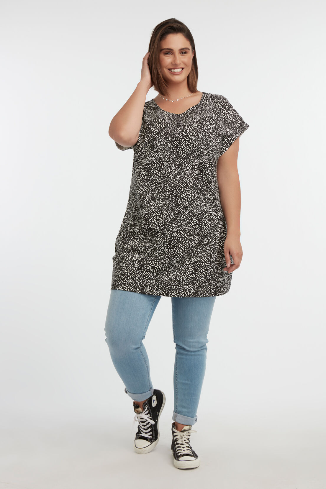 T-shirt long imprim&eacute; image number 3