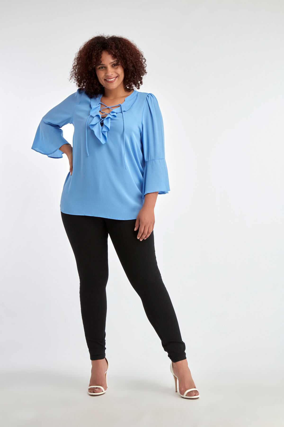 Chemisier &agrave; volants   image number 5