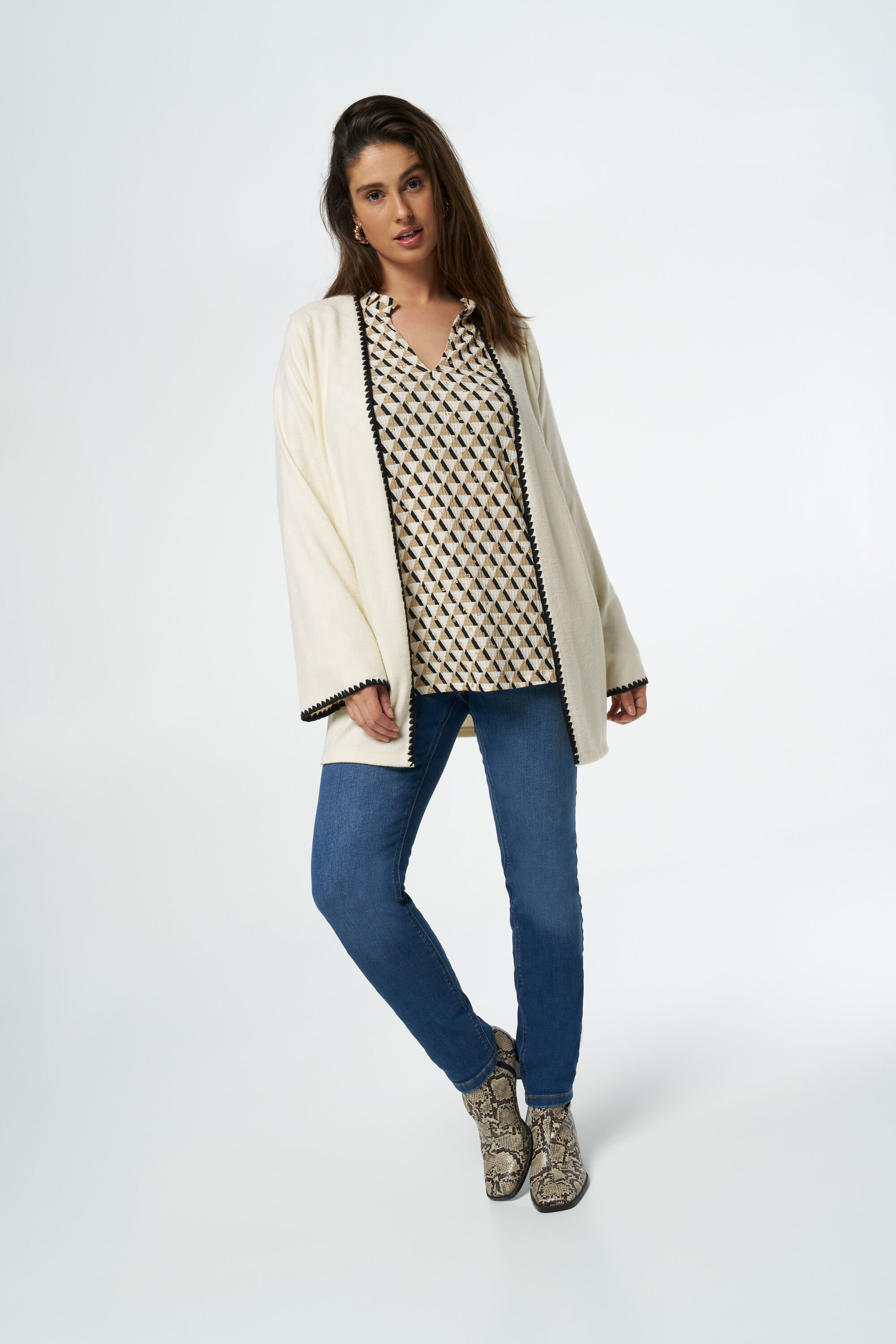 Gilet avec rayures contrastantes image number 5