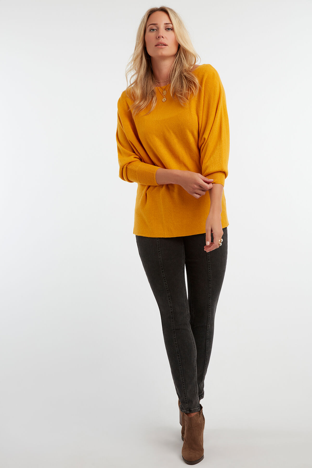 Pull-over &agrave; manches chauve-souris image number 3