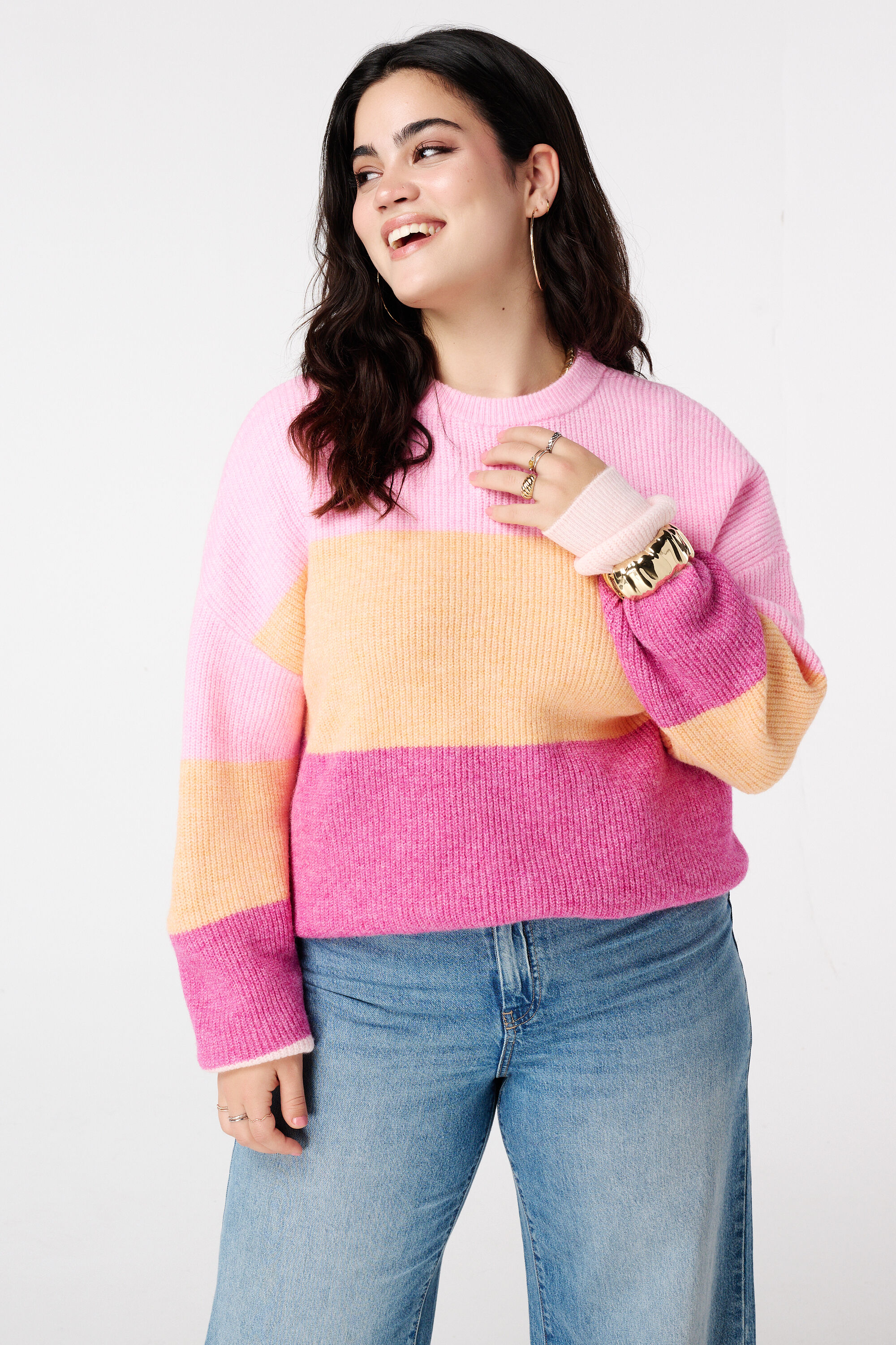 Pull en maille avec manches &eacute;vas&eacute;es