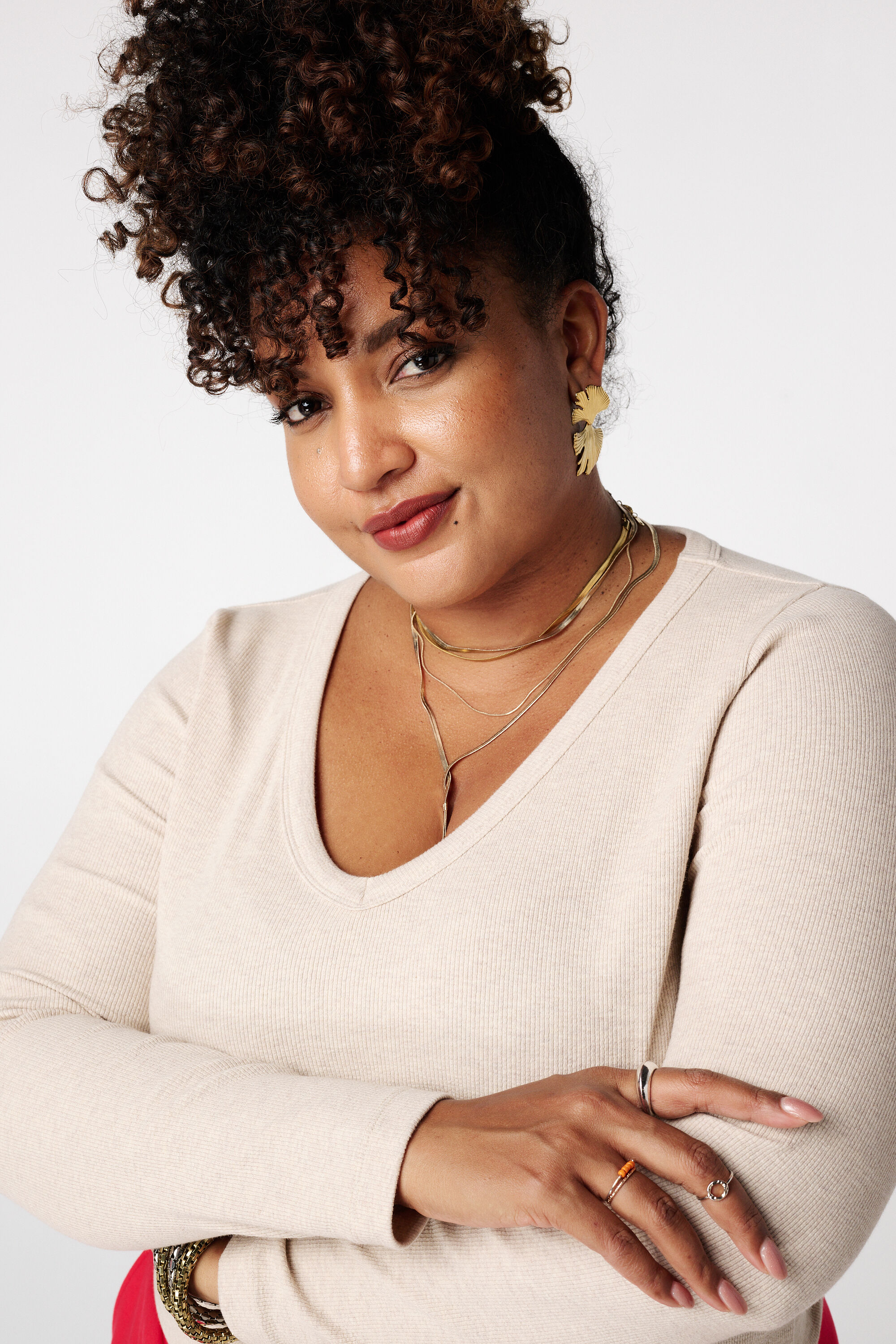 Haut c&ocirc;tel&eacute; &agrave; manches longues image number 4