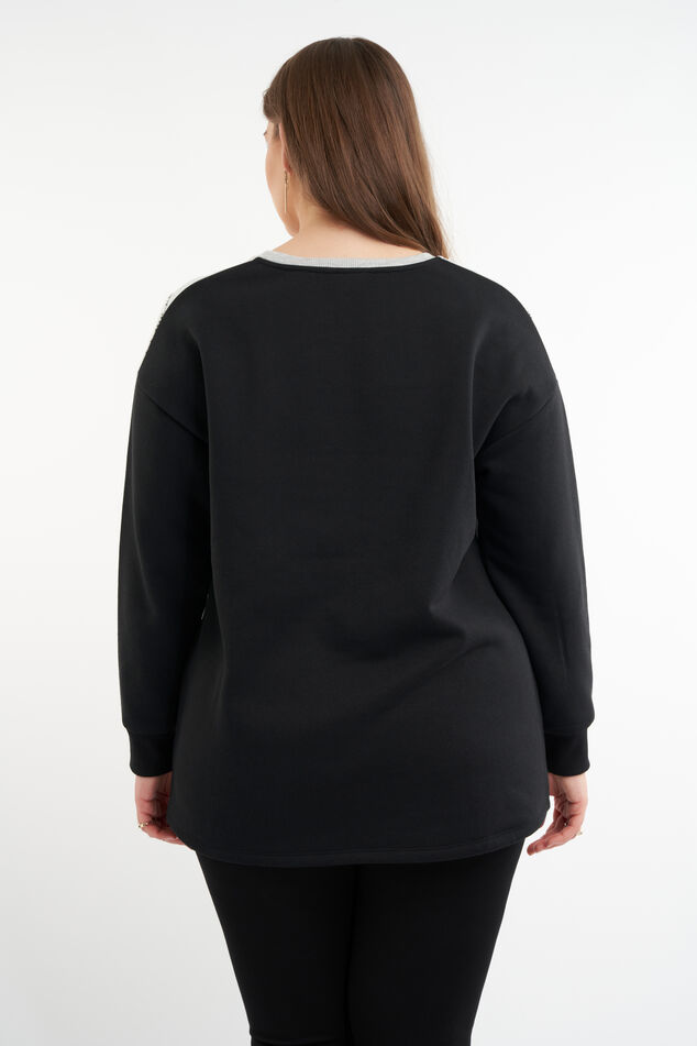 Pull à imprimé métallisé  image number 3