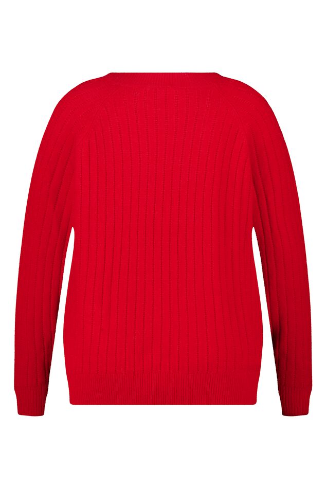 Pull finement tricoté avec motif image number 2