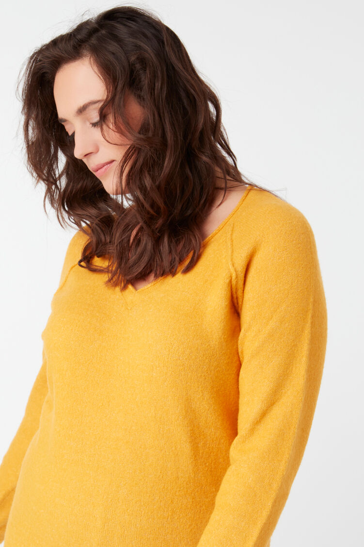 Robe pull avec col en V        image number 5