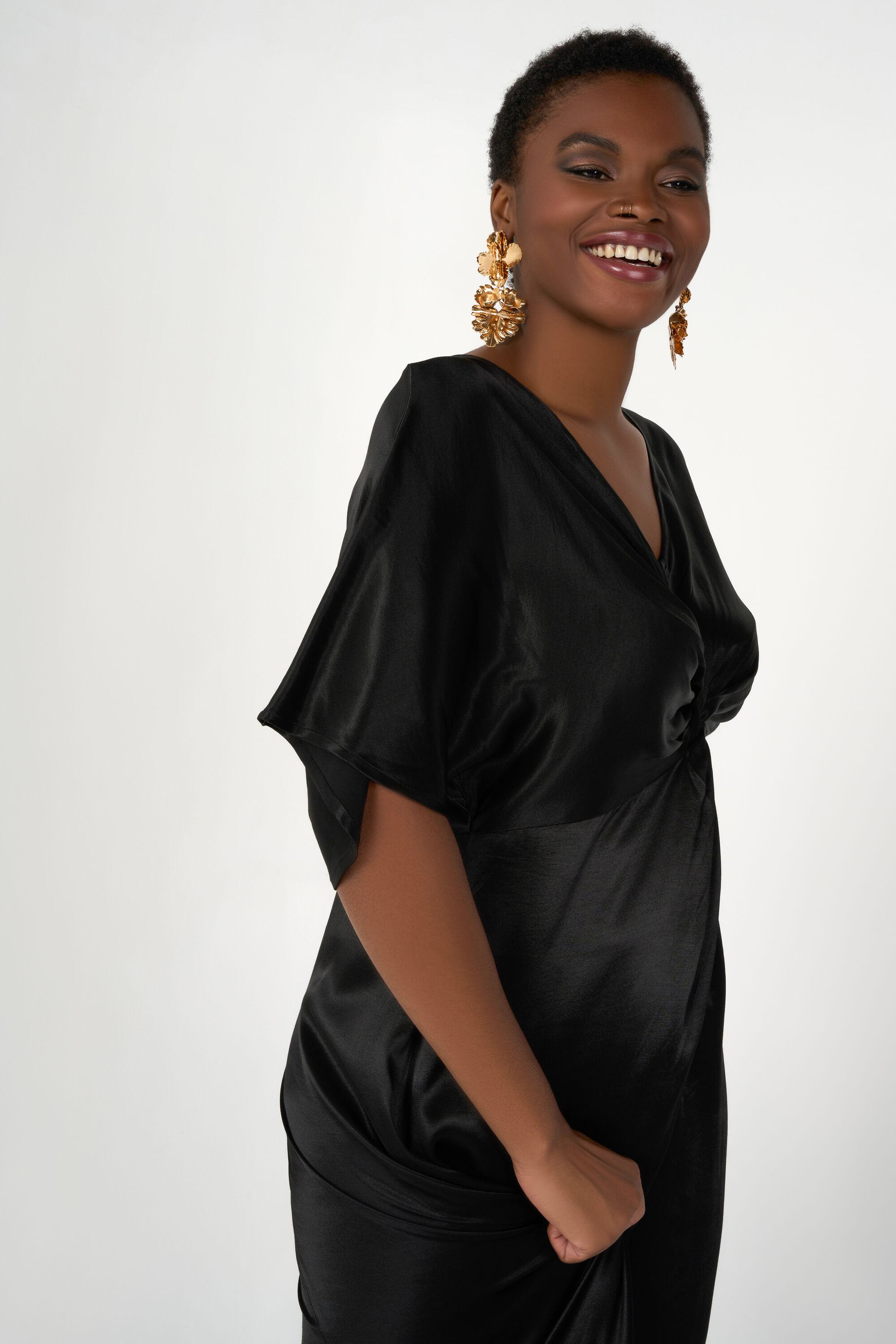 Robe longue en satin image number 5