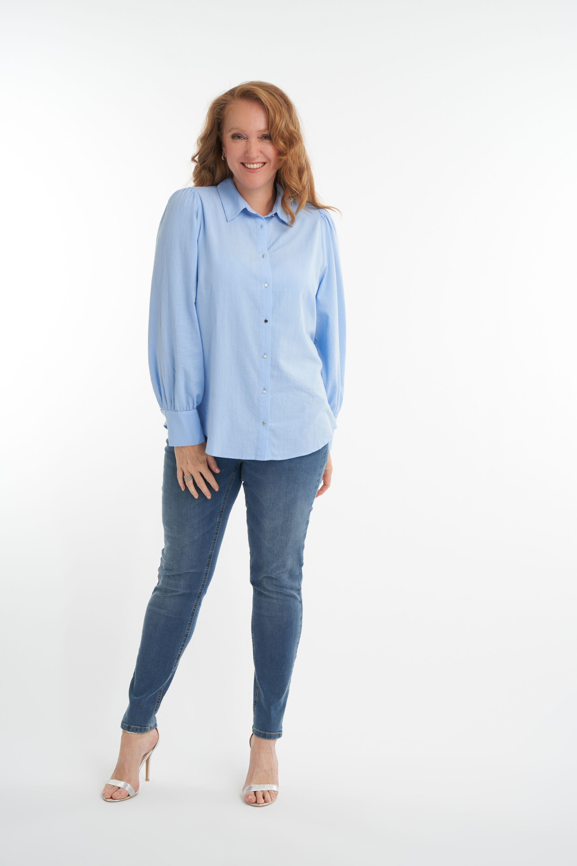 Chemisier &agrave; manches bouffantes image number 6