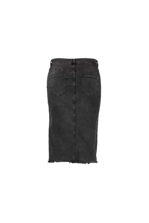 Jupe en denim avec fente image number 2