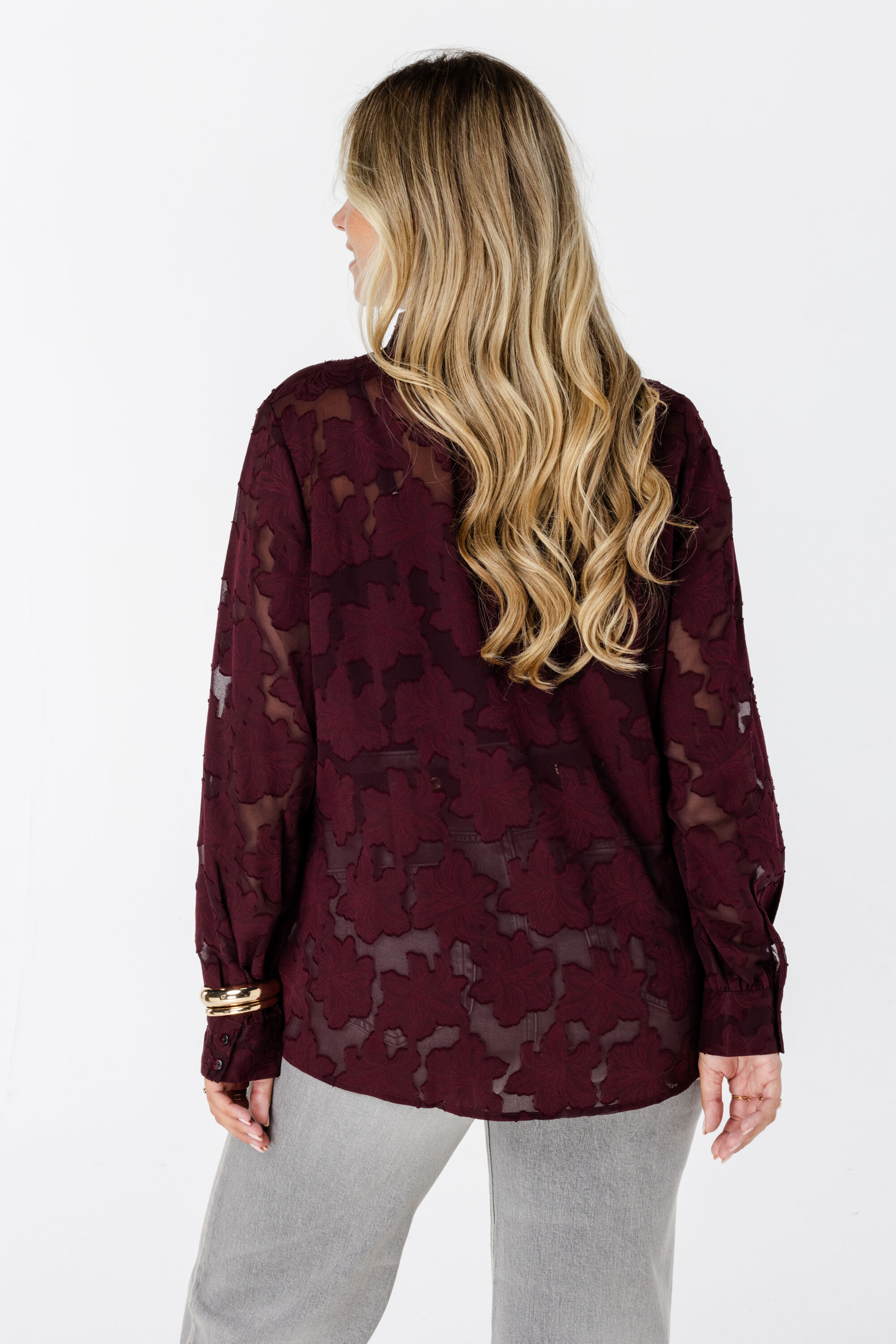 Blouse avec d&eacute;tails brod&eacute;s image number 3