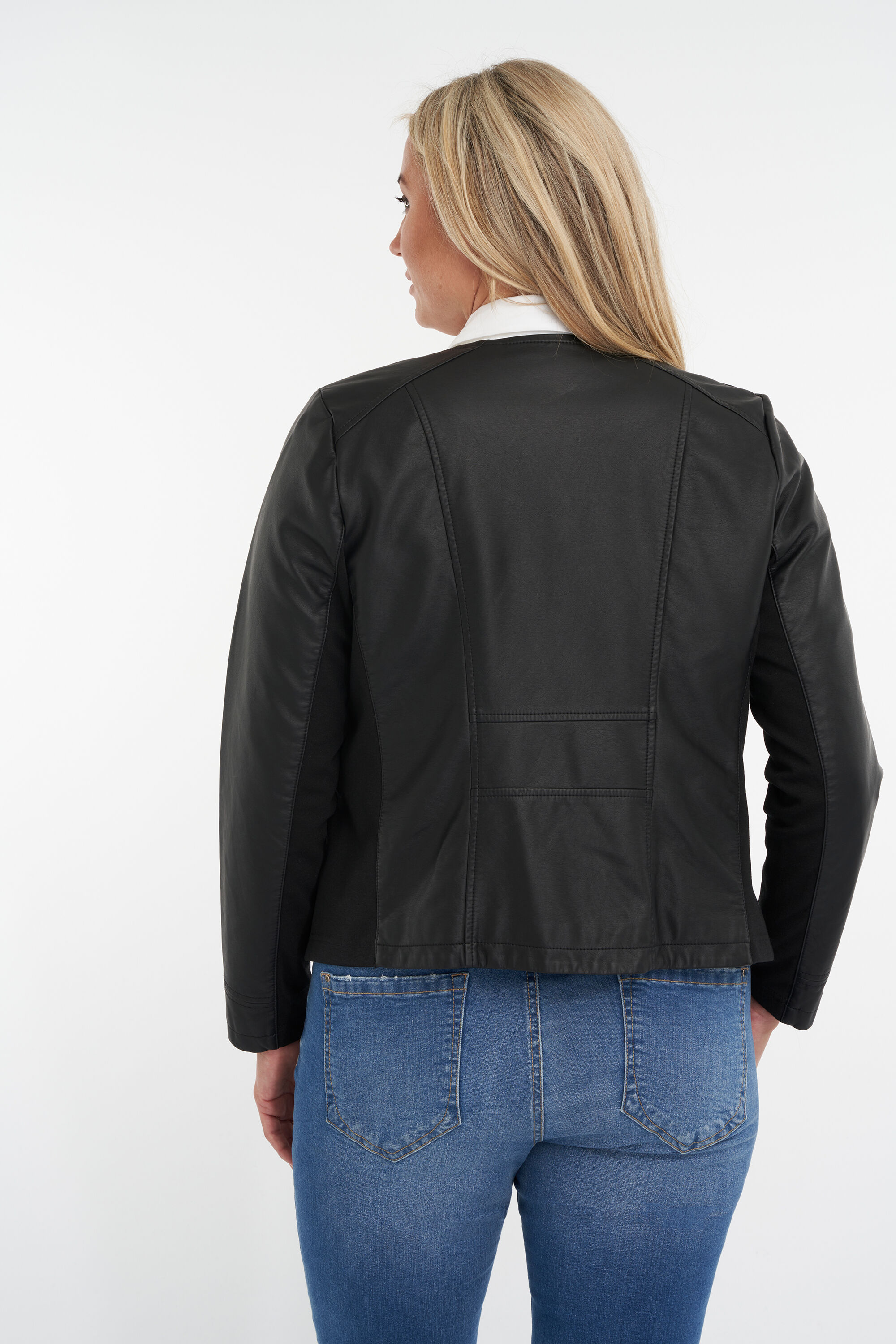 Veste motard en similicuir image number 3