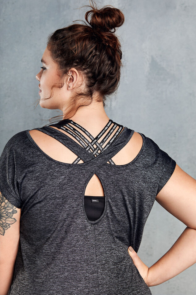 Haut de sport à imprimé en relief  image number 3