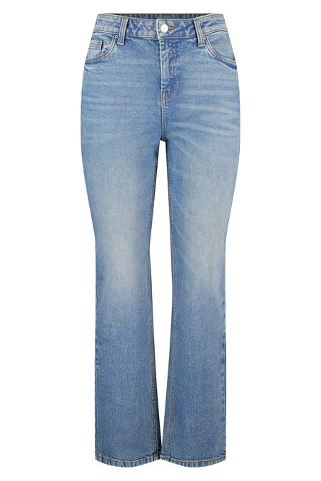 Jean à jambe droite et taille moyenne