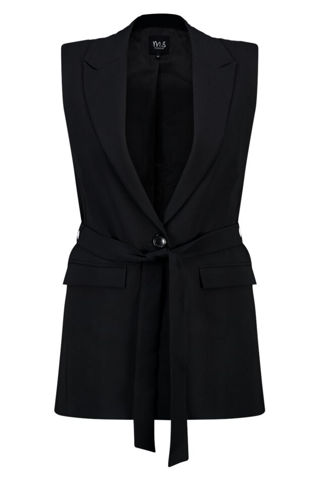Gilet avec ceinture assortie image number 1