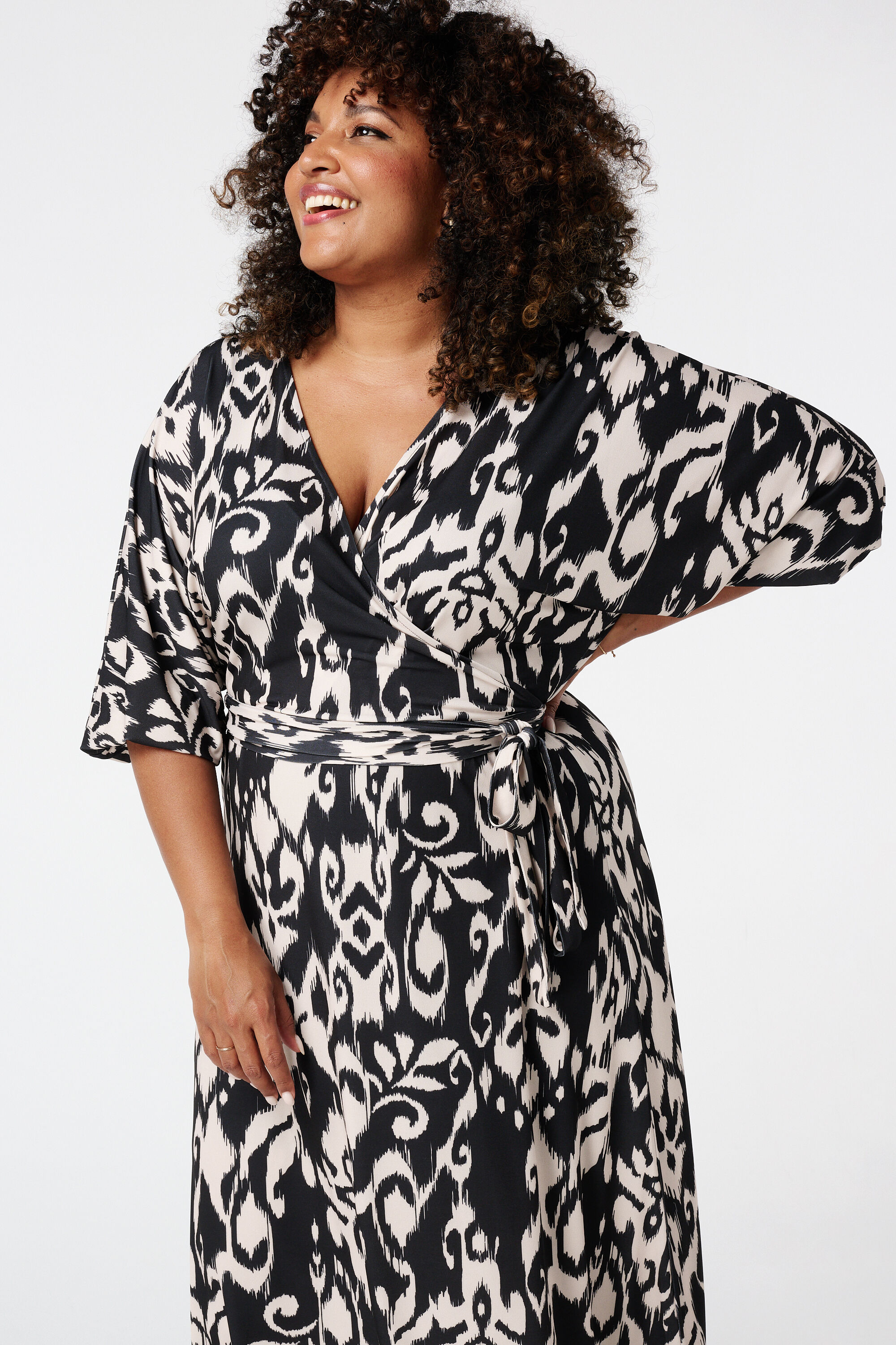 Robe portefeuille &agrave; imprim&eacute; image number 5