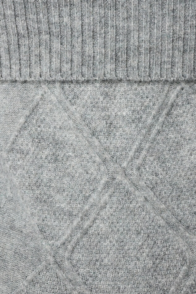 Pull épaules dénudées à motif torsadé image number 6