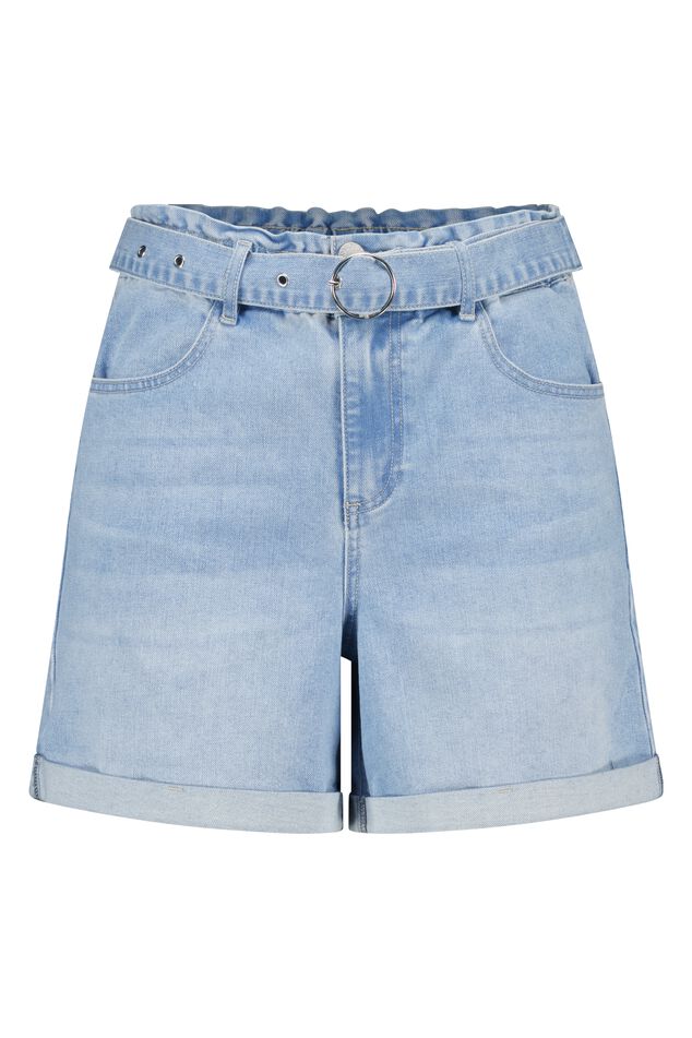 Short en jean avec ceinture image number 1