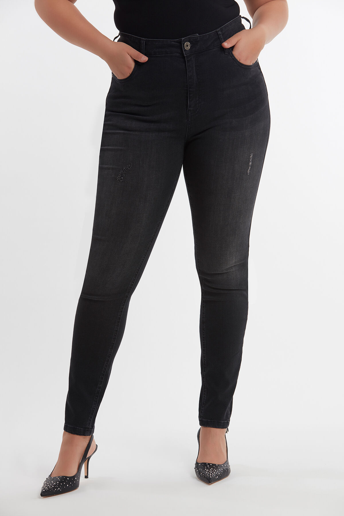 skinny jeans CHERRY image number 0