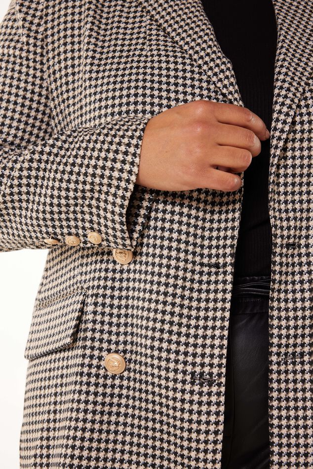 Blazer avec imprimé pied-de-poule image number 3