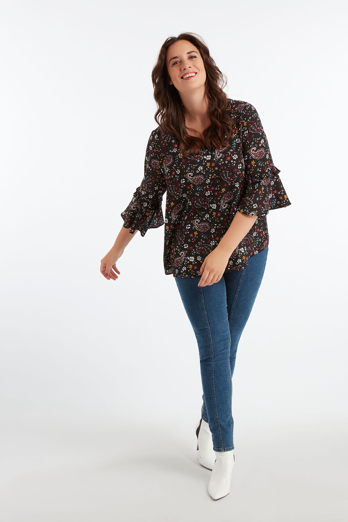 Un chemisier &agrave; imprim&eacute; image number 3